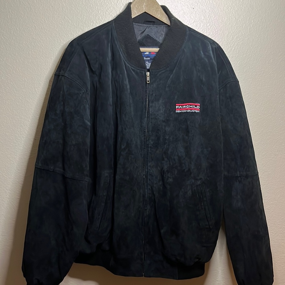 Black genuine leather jacket